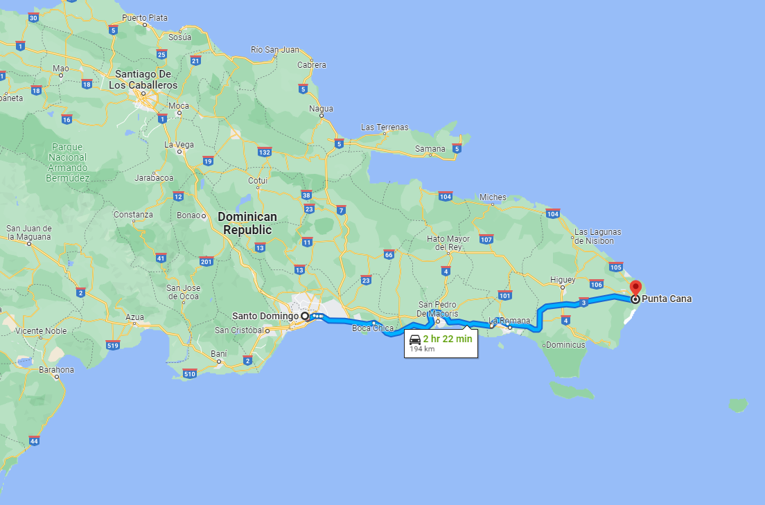 Cómo llegar desde Santo Domingo hasta Punta Cana con Cocotours